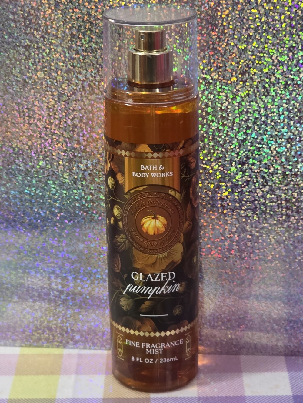 Bath & Body Works Glazed Pumpkin Fine Fragrance Mist 8oz NEW RARE